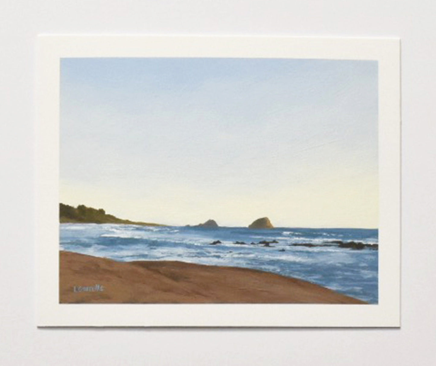 Ocean coast original painting of Coastal Pacific North West